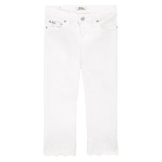 Укороченные джинсы с вышивкой Polo Ralph Lauren