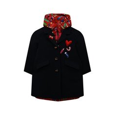 Шерстяное пальто с пуховой курткой Dolce & Gabbana