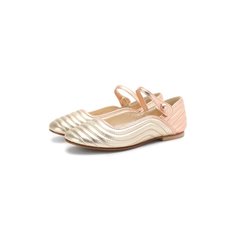 Кожаные балетки Fendi