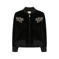 Верхняя одежда Alberta Ferretti junior Бархатный бомбер Alberta Ferretti junior