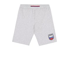 Хлопковые шорты с нашивкой Armani Junior