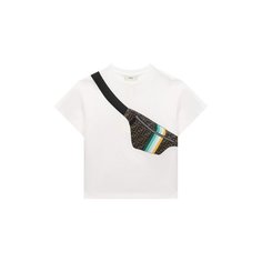 Хлопковая футболка Fendi