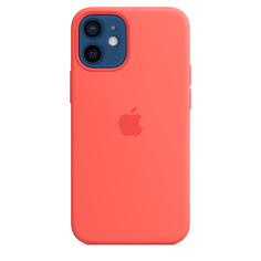 Чехол-накладка Apple MagSafe для iPhone 12 mini, силикон, розовый цитрус