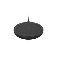 Зарядное устройство беспроводное Belkin Wireless Charging Pad 15W, адаптер, черный