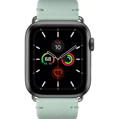 Ремешок Native Union для Apple Watch 44mm, Кожа, светло-зеленый