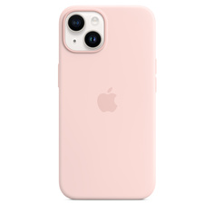Чехол-накладка Apple MagSafe для iPhone 14, силикон, розовый мел