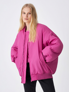 Куртка-бомбер оверсайз (розовый, XS/S) Sela