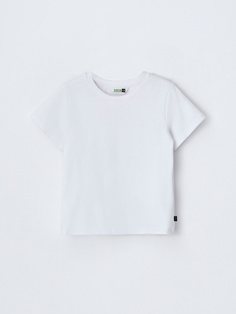 Базовая белая футболка для мальчиков (белый, 98) Sela