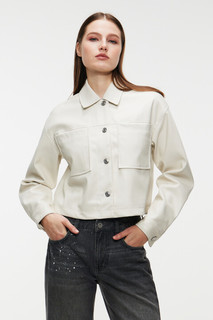 куртка женская Куртка-рубашка из экокожи укороченная Befree
