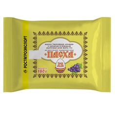 Масса РостАгроЭкспорт творожная Особая с Изюмом 23% 180 г