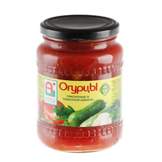 Огурцы пикантные Астраханское Изобилие в томатной мякоти 720 г
