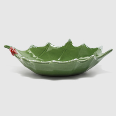 Блюдо Mercury Holly 26x17см зеленое