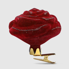 Роза Kaemingk декор на клипсе 7 см