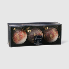 Набор шаров на елку Kaemingk 30197 3 шт 8 см стекло