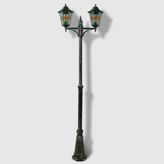 Светильник напольный Amber Lamp 9002B садовый черное серебро