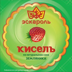 Кисель Эскароль земляничный, 220 г