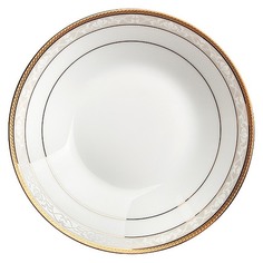 Тарелка суповая Noritake Хэмпшир золотой кант 19 см