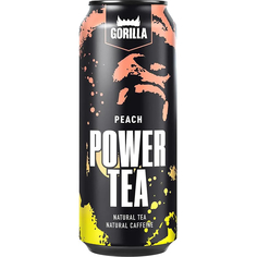 Энергетический напиток Gorilla Power Tea Peach негазированный 0.45 л