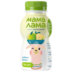 Йогурт питьевой Мама Лама Зеленое яблоко 2.5%, 200 г