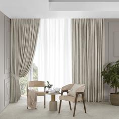 Комплект штор с подхватами Togas Ромуло экрю 260х275 см