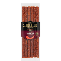 Колбаски сырокопченые Schneller Красный перец 85 г