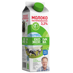 Молоко пастеризованное ЭкоНива 3,2% 1 л