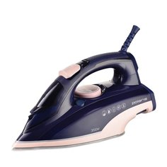 Утюг Polaris, PIR 3074 SG AA, 3000 Вт, керамика, вертикальное отпаривание, противокапельная система, система самоочистки, защита от накипи, 3 м, синий, розовый