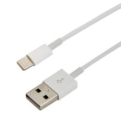 Кабель USB, Rexant, для iPhone/PVC/белый/1м/REXANT, lightning, 1 м, 18-1121