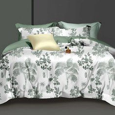 Постельное белье 2-спальное, простыня 175 х 214 см, 2 наволочки 50х70 см, пододеяльник 175 х 214 см, Адель, поплин, Бузина