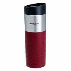 Термокружка для напитков, нержавеющая сталь, пластик, 0.45 л, Webber, бордовая, BE-6040