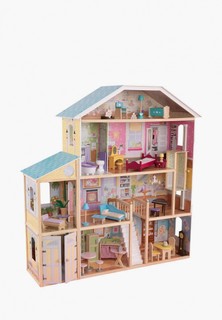 Дом для куклы KidKraft Великолепный Особняк, с мебелью 34 предмета в наборе и с гаражом, для кукол 30 см