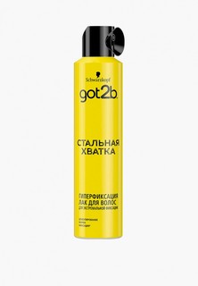 Лак для волос Got2B Стальная хватка ультрасильная фиксация желтый, 300 мл