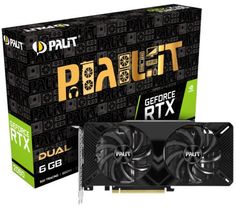 Видеокарта PCI-E Palit GeForce RTX 2060 DUAL (NE62060018K9-1160C)
