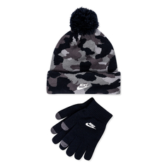 Шапка и перчатки Детский набор: шапка и перчатки Nike Nan Camo Futura Beanie Glove Set
