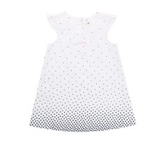 Хлопковое платье свободного кроя с принтом Sanetta