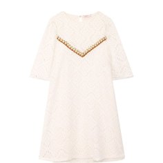 Кружевное мини-платье свободного кроя с металлизированной вышивкой Missoni