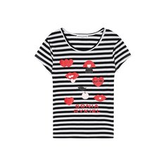 Футболка из хлопка и вискозы Sonia Rykiel Enfant