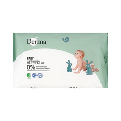 Салфетки влажные DERMA BABY детские 64 шт