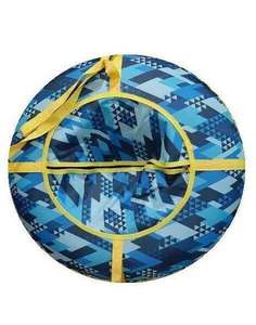 Санки надувные "Ватрушка" D-0,9 м (с рисунком) с молнией Noname