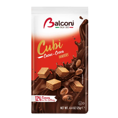 Вафли Balconi Кубики классические с какао начинкой 125 г
