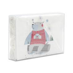 Набор кухонных полотенец Лён Наш Пушистик белый 50х70 см