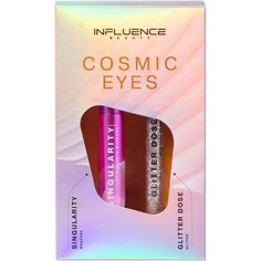 Подарочный набор Influence beauty тушь Lash singularity и глиттер Glitter dose №3