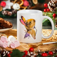 Кружка керамика, 350 мл, Кролик, МФК, MFK09086