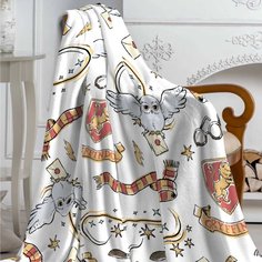 Плед детский 150х200 см, 100%пэ, Павлинка,Гарри Поттер, совы