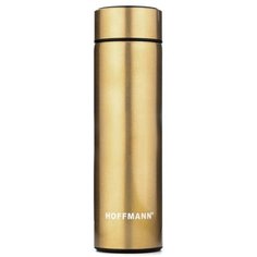 Термокружка нерж, 0.5 л, с термодатчиком, Hoffmann, корич, НМ 20502