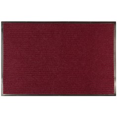 Коврик придверный, 60х90 см, прямоугольный, резина, с ковролином, бордовый, Комфорт, Floor mat, С0000081/ХTL- 1024