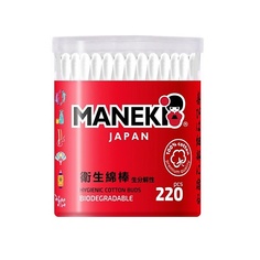 Ватные палочки MANEKI Палочки ватные RED с бумажным стиком 220