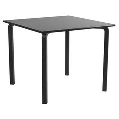 Столы для кухни стол квадратный ГОЛД 900х900х750мм фанера/МДФ черный