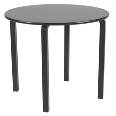 Столы для кухни стол круглый МУН 900х900х750мм фанера/МДФ черный