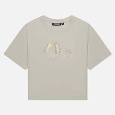 Женская футболка Evisu Brush Effect Seagull Printed